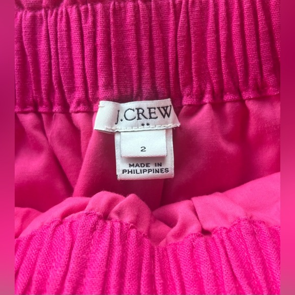 J Crew Pink Scalloped cotton skirt - size 2 - Picture 2 of 5